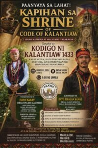 Read more about the article Paanyaya sa Lahat! Kapihan sa Shrine of Code of Kalantiaw