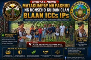Read more about the article Matagumpay na Pagbuo ng Konseho Guiban Clan Blaan ICCs/IPs