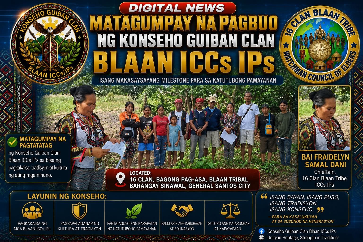 You are currently viewing Matagumpay na Pagbuo ng Konseho Guiban Clan Blaan ICCs/IPs