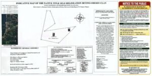 Read more about the article [OFFICIAL PUBLIC NOTICE] INDICATIVE MAP OF THE NATIVE TITLE SELF-DELINEATION