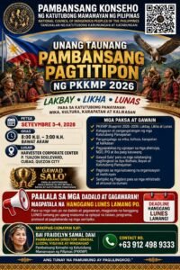 Read more about the article 📣 MAHALAGANG PAALALA — HANGGANG LUNES LAMANG ANG PAGPAPATALA