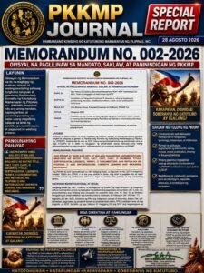 Read more about the article 📢 PKKMP JOURNAL | SPECIAL REPORT : MEMORANDUM NO. 002-2026