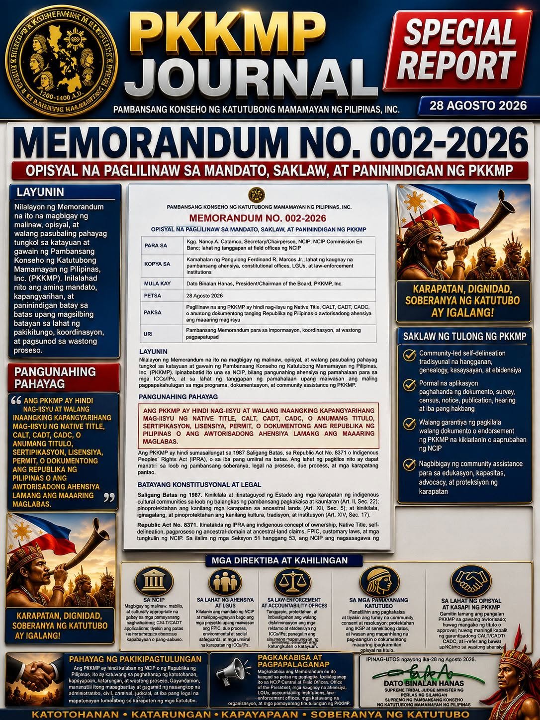 You are currently viewing 📢 PKKMP JOURNAL | SPECIAL REPORT : MEMORANDUM NO. 002-2026